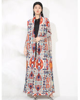 Luxury Plissé Stretchy Long Coat